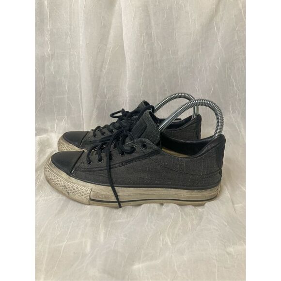 Converse X John Varvatos One Star Low Canvas Sneakers Size 6 Gray Black - Picture 1 of 7